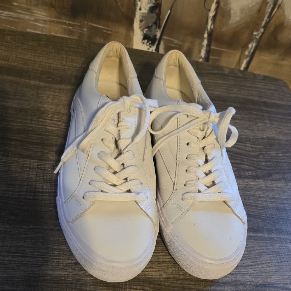 Madewell White Lace-Up Sneakers #1